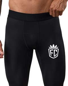 Leggings Negros para Hombre, Pantalones de Compresión Elásticos, Capa Base Deportiva para Gimnasio, Entrenamiento, Correr, Fitness y Rendimiento Deportivo - Product Image 3