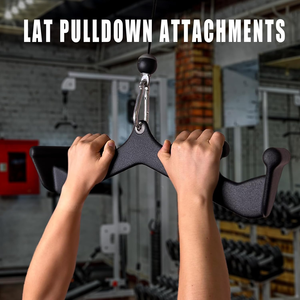 Poignée ergonomique Câble Gym Dos Triceps Barre de musculation Lat Pulldown Attachements avec poignée neutre Barre de traction en caoutchouc et acier - Product Image 5