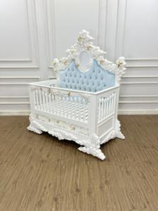 Cunas de madera indonesias para bebés, hechas de madera maciza con diseño personalizado - Product Image 4