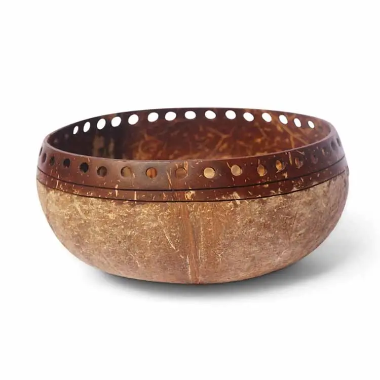 2020 eco friendly soup coconut shell bowl carving engraved coconut bowl