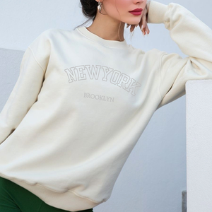 Sudaderas ecológicas tejidas informales de Invierno para mujer de calidad superior cómodas y cálidas con diseño de logotipo personalizado bordado frontal diario - Product Image 3