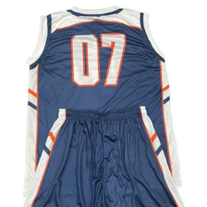 ชุดบาสเก็ตบอลส่วนตัวผ้าโพลีเอสเตอร์ระบายอากาศได้ดีดีไซน์ตามสั่ง - Product Image 5