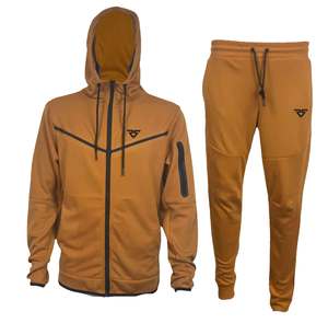 Manufacturer Wholesale Men's Gym Tracksuit Custom Logo OEM 100% Cotton <b>Hoodie</b> <b>Plain</b> Zipper Casual High Quality Different Colour - Product Image 3