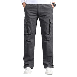 กางเกงคาร์โก้ผู้ชายแบบลำลองมีซิปสำหรับคาร์โก้กางเกงลำลองขายาว - Product Image 2