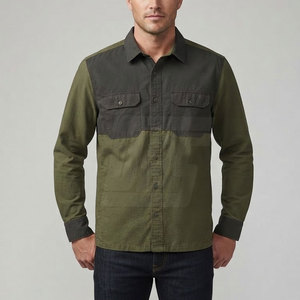 Chemise décontractée moderne pour homme, manches longues, boutonnée, en coton léger, vêtement tendance pour tous les jours et les activités de plein air - Product Image 3