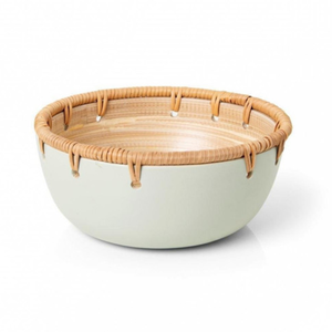 Bol de service rond en bambou tressé écologique au meilleur prix pour aliments, bols de service modernes pour salades et fruits, fabriqué au Vietnam - Product Image 4