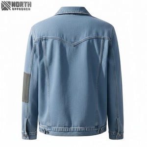 Chaqueta de invierno de peso pesado elegante para hombre OEM personalizada 2025, ropa de calle de cuero de alta calidad, lona transpirable, característica de talla grande - Product Image 2