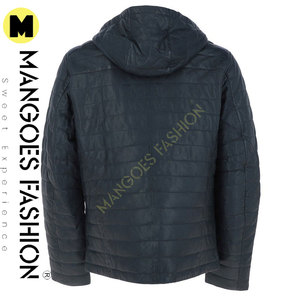 <span class=keywords><strong>Maxson</strong></span> áo khoác ngoài da trùm đầu màu Hải quân cho nam Áo khoác ngoài mùa đông đa năng phong cách đường phố Chất liệu cao cấp - Product Image 2