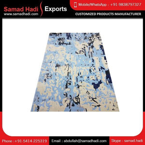 พรมขนสัตว์สไตล์ร่วมสมัยสุดหรูแบบนามธรรมดีไซน์ใหม่ทำด้วยมือสำหรับพื้นที่ห้องส่งตรงจากโรงงาน - Product Image 4