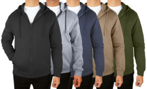 Sudaderas con Capucha para Hombre, Forradas de Felpa, con Cierre, de Algodón Térmico, Corte Moderno, para Invierno - Product Image 3