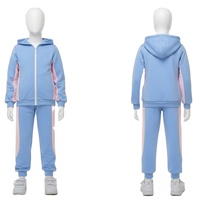 Conjunto Deportivo Informal de Dos Piezas para Niños, Sudadera con Capucha y Pantalones Deportivos con Estampado Ecológico y Lavado Ácido, Color Granate y Negro, 100% Algodón, Cálido