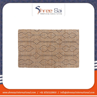 Meilleure vente Tapis en jute brodé écologique Design à carreaux personnalisé de haute qualité Nouveaux tapis et ensembles en vente