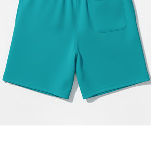 กางเกงขาสั้นผ้าซาตินพิมพ์ลายตามสั่งสำหรับผู้ชาย พร้อมงานปัก เอวสูง ปิดด้วยเชือกผูก เอวสม็อค ระบายอากาศได้ดี เหมาะสำหรับออกกำลังกาย ยิม และสวมใส่ลำลอง - Product Image 6