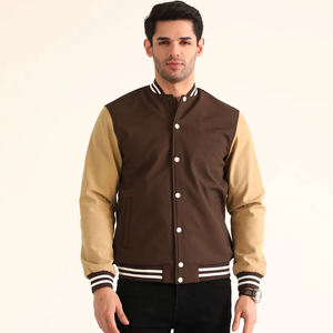 Chaqueta Universitaria de Béisbol Personalizable para Hombre con Cuero Genuino, Parches Bordados de Chenilla de Invierno, Estilo Letterman - Product Image 1