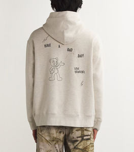 เสื้อฮู้ดสีเบจยูนิเซ็กส์กับหมีโกรธและเสื้อสเวตเชิ้ตแบบสวมศีรษะพิมพ์ลายแนวสตรีทสวมใส่สบายมีกระเป๋าด้านหน้าและดีไซน์แบบมีฮู้ด - Product Image 4