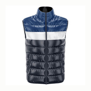 2025 logotipo personalizado impermeable brillante burbuja chaleco para hombre invierno sin mangas Puffer chaqueta transpirable brillante prendas de vestir exteriores Puffer chaleco - Product Image 6