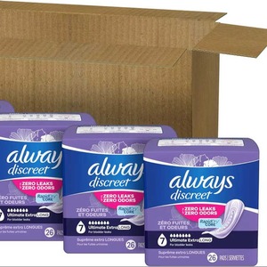 Coussinets post-partum Ultimate Extra Protect Absorbency Long Length-104 CT Coussinets d'incontinence pour femmes Discreet Adult Solid ODM - Product Image 1