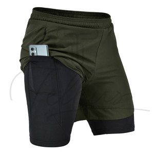 กางเกงขาสั้นรัดรูปผู้ชายคุณภาพสูง ผลิตในปากีสถาน เอวยืดหยุ่น วัสดุสแปนเด็กซ์/ไนลอน สำหรับฤดูใบไม้ร่วง แห้งเร็ว รับผลิตแบรนด์ส่วนตัว - Product Image 5