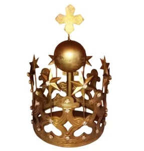 Corona Navideña Moderna de Metal, Personalizable, Directo de Fábrica, Decoración Navideña para el Hogar, Adorno de Mesa, Idea de Regalo - Product Image 5