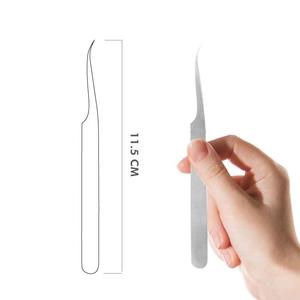 Cils antistatiques faits à la main OEM pince à épiler de haute qualité pour extension de cils greffés en acier inoxydable Premium Touch - Product Image 2