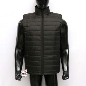 New Black Men <b>Women</b> Zipper Bubble Puffer Vest Slant Pocket Zip up Lightweight High Quality breathable Men's Vests & <b>Waistcoats</b> - Product Image 3