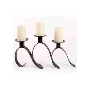 High Quality Silver Metal <b>Candelabra</b> with Texture New Design for Home Events and Christmas Easter Decor - Product Image 5