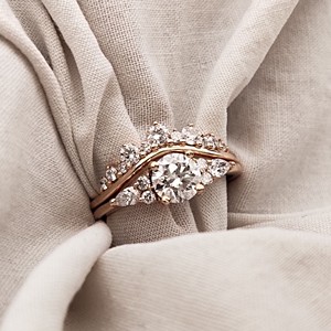 Bague en or rose 14K 18K avec diamant brillant cultivé en laboratoire certifié IGI HPHT CVD VVS1, taille brillant, 1CT 3CT 5CT, sertissage en canal, bijoux fins - Product Image 5