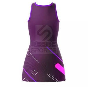 Uniforme de Netball sin Mangas de Color Sólido, Talla Grande, Estampado, Duradero, Último Diseño 2026, Hecho a Medida - Product Image 2