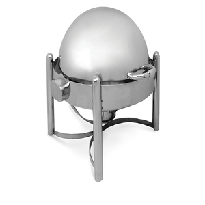 Rectangular Silver Roll Top Chafing Dish With <b>Stand</b> Electric Heating Buffet Display Temperature <b>Control</b> Manual - Product Image 3