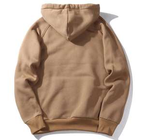 Men's High Quality 430grams Winter Pullover Hoodie Regular Fit Heavy Weight <b>Thick</b> <b>Fleece</b> Customized Logo 100% Cotton Solid - Product Image 2