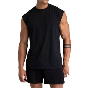 2024 hommes décontracté séchage rapide coton fibre de bambou débardeurs travail gymnastique Fitness entraînement respirant Plaid couleur personnalisée meilleur - Product Image 2