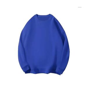 เสื้อสเวตเตอร์ลำลองบุขนแกะสำหรับผู้ชาย, เสื้อถักคอสีพื้นเสื้อสเวตเตอร์สไตล์ใส่เดินในฤดูหนาว - Product Image 5