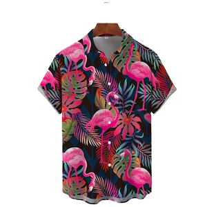 เสื้อเชิ้ตแขนสั้นผู้ชาย คอปกพับได้ ป้องกันริ้วรอย ป้องกันรังสียูวี ทรงหลวม สวมใส่สบาย ผลิตจากโพลีเอสเตอร์/คอตตอน สไตล์ลำลอง - Product Image 3