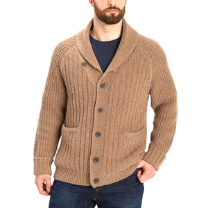 Vente en gros 100% coton Cardigan pour homme de haute qualité avec le dernier design tricoté tissage bouton broderie décoration pour l'hiver - Product Image 2