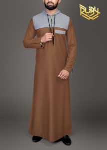 Bán buôn XXL Arabic phong cách thobes với cap Mô hình đồng bằng tay áo túi đầy đủ chiều dài truyền thống vải thobes bởi nhà xuất khẩu - Product Image 3