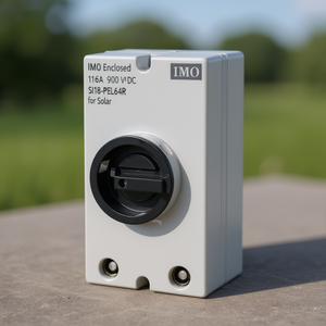 Interruptor de CC Encapsulado IMO IP66 16A 900 VCC 2 Polos Gris SI16-PEL64R para Energía Solar - Product Image 3