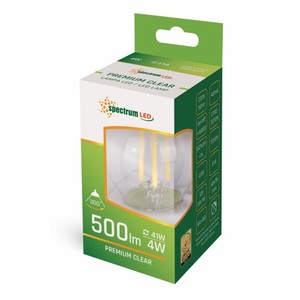 Lampadina LED sferica trasparente E14 4W 2700K 500Lm (Spectrum WOJ+14071) - Product Image 1