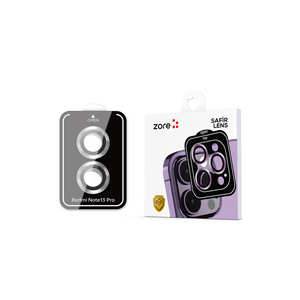 Protector de Lente de Cámara para Xiaomi Redmi Note 13 Pro 4G, Película de Vidrio Templado Premium, Anillo Metálico Plateado, Anti-Golpes, Anti-Rayones F5 - Product Image 1