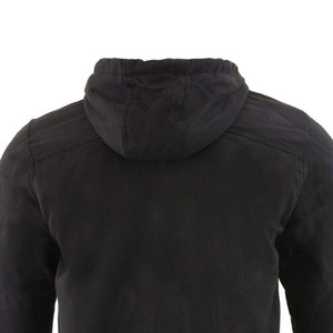 Haute qualité 6XL surdimensionné fermeture éclair moto à capuche en gros personnalisé marque hommes hiver rue mode solide impression sweat - Product Image 6