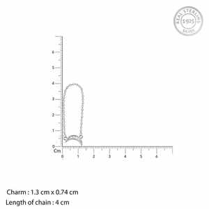 Silver Celestial Watch Charm Bohemian Religious Style <b>Gold</b> Plated Stainless Steel Natural Gemstone Featuring 'Celestial' <b>Letter</b> - Product Image 4