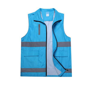 Gilet de travail haute visibilité réfléchissant, respirant et imperméable, sur mesure, en polyester de haute qualité, pour la sécurité routière. - Product Image 5