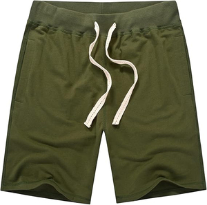 Shorts en molleton décontractés pour hommes, en coton, texture douce, coupe décontractée, taille élastique, style de détente estival, style de sport - Product Image 6
