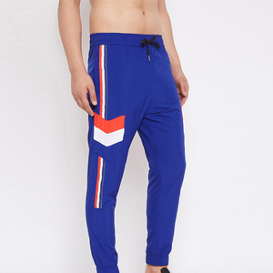 Men's Casual Fashion Trousers High Quality Jogging Trousers with <b>Elastic</b> Band New Style Solid Color <b>Lace</b> Decoration Wholesale - Product Image 2