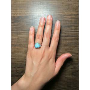 Navajo-<b>Crafted</b> Golden Turquoise & Sterling Silver Ring Size 8-Cultural Collectible Jewelry - Product Image 5