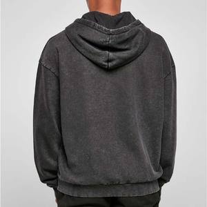 เสื้อมีฮู้ดขนาดใหญ่พิเศษมีฮู้ดพิมพ์ลายหน้าจอวินเทจแนวสตรีทแอซิดผ้าฝ้าย100% - Product Image 3