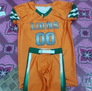 Best Quality XL Size Custom American Football Uniforms Custom Team Name 3D Embroidery 100% <b>Polyester</b> Breathable Quick Dry Sports - Product Image 5
