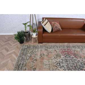 Alfombra Turca Vintage de 5.3x9.2 pies, Alfombra de Lana Azul Abstracta - Product Image 3