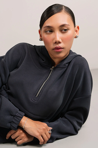 Haute qualité 450 GSM coton mélangé à capuche saison d'hiver tricoté Streetwear avant sérigraphié brodé numérique Modal - Product Image 4