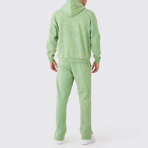 Logo personnalisé Vente en gros Survêtement hommes surdimensionné délavé à l'acide Ensemble de jogging vintage deux pièces Survêtement oversize d'hiver - Product Image 2