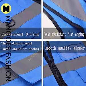 เสื้อกั๊กทำงานเชื่อมสะท้อนแสงเสื้อกั๊กสะท้อนแสงสี Hi VIS Viz เสื้อกั๊กสะท้อนแสงสำหรับใช้ในฤดูหนาว - Product Image 4